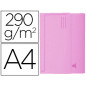Subcarpeta cartulina con bolsa exacompta din a4 rosa 290 gr
