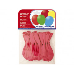 Globos pastel fucsia bolsa de 20 unidades