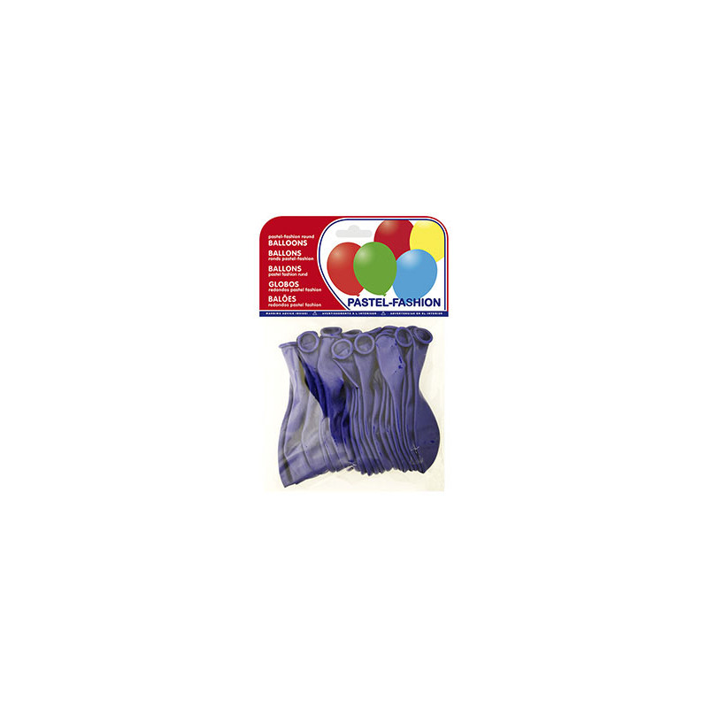 Globo 100% latex biodegradable azul marino bolsa de 20 unidades