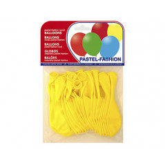 Globos pastel amarillo bolsa de 20 unidades