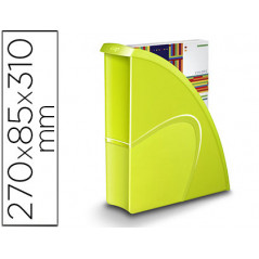 Revistero cep plastico uso vertical / horizontal verde 85x270x310 mm