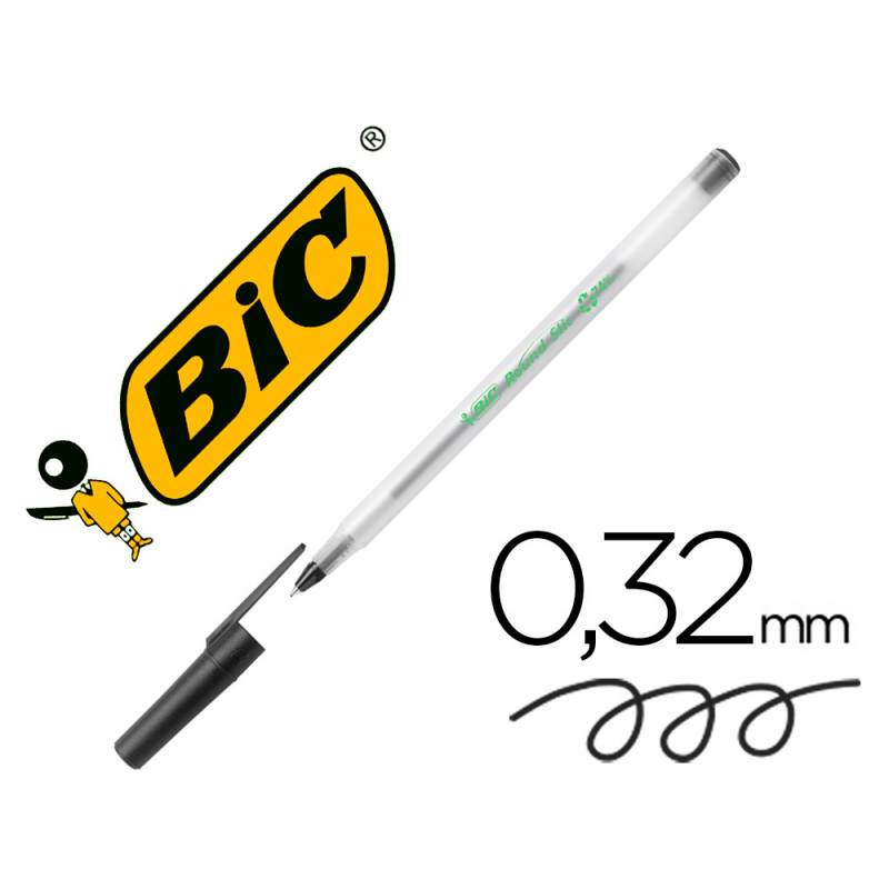 Boligrafo bic ecolutions round stic negro Boligrafo bic ecolutions round stic negro