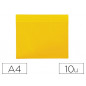 Funda djois magnetica din a4 horizontal identificacion palets y estanterias amarillo pack de 10 unidades