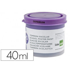 Tempera liderpapel escolar 40 ml violeta
