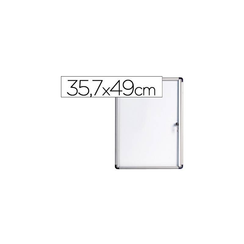 Vitrina de anuncios bi-office fondo magnetico extraplana de interior 357x490 mm