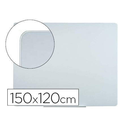 Pizarra blanca bi-office cristal magnetica 1500x1200 mm
