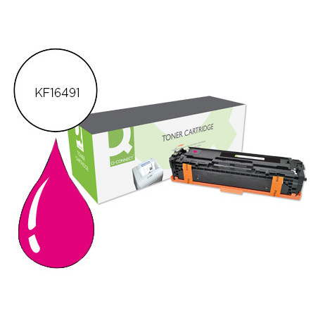 Toner q-connect compatible hp cf213a color laserjet m251n / 251nw / 276n / 276nw magenta 1.800 pag