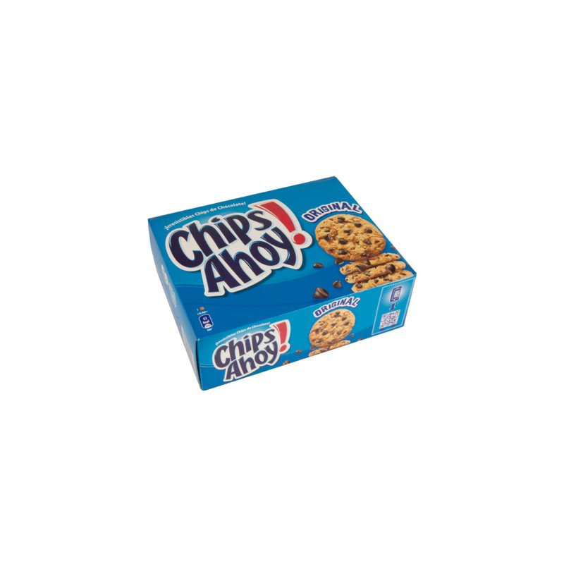 Galleta chips ahoy paquete de 128 gr caja de 2 unidades
