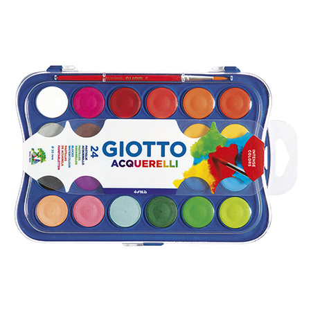 Acuarela giotto 24 colores estuche de plastico
