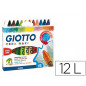 Lapices cera giotto maxi caja de 12 colores surtidos