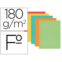 Subcarpeta cartulina gio folio colores pasteles surtidos 180 gr/m2 paquete de 50 unidades