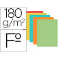 Subcarpeta cartulina gio folio colores surtidos 180 gr/m2 paquete de 50 unidades