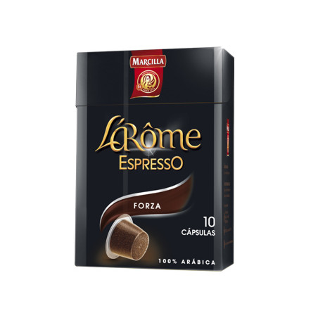 Cafe marcilla l arome espresso forza fuerza 9 caja de 10 unidades compatible con nespresso