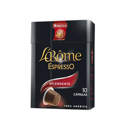 Cafe marcilla l arome espresso splendente fuerza 7 caja de 10unidades compatible con nespresso