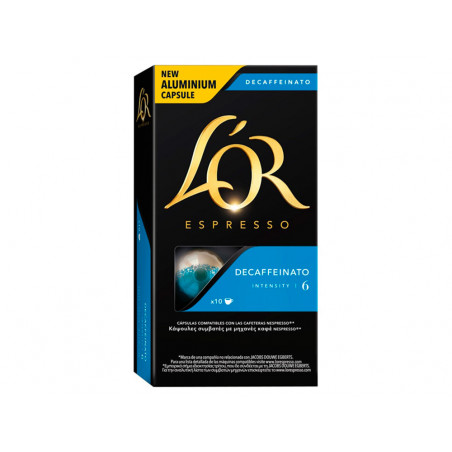 Cafe marcilla l arome espresso decaffeinato fuerza 6 monodosis caja de 10 unidades compatible con nespresso