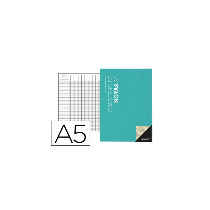 Cuaderno de notas aditio a5 horario planificacion mensual plan de curso y evalucion continua