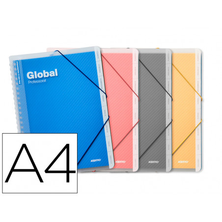 Carpeta global additio a4 con evalucion continua programacion tutoria y reuniones en catalan
