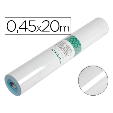 Rollo adhesivo liderpapel transparente rollo de 0,45 x 20 mt 100 mc