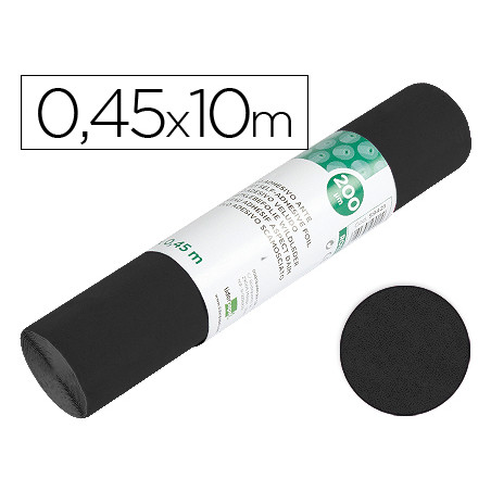 Rollo adhesivo liderpapel especial ante negro rollo de 0,45 x 10 mt