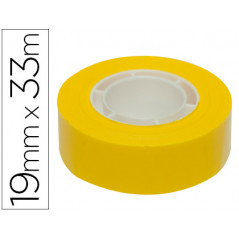Cinta adhesiva apli 33 mt x 19 mm color amarillo