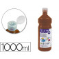 Tempera liquida liderpapel escolar 1000 ml marron