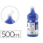 Tempera liquida liderpapel escolar 500 ml azul marino