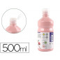 Tempera liquida liderpapel escolar 500 ml rosa