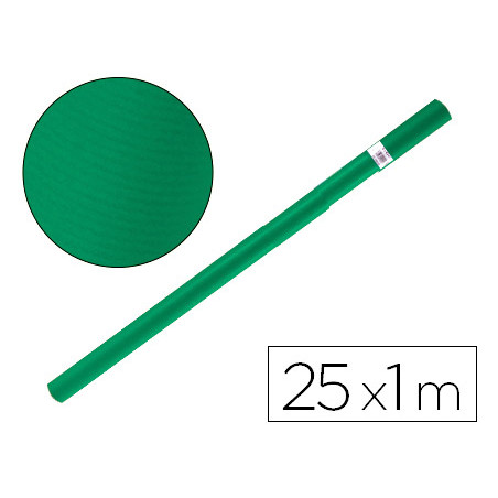 Papel kraft liderpapel verde musgo rollo 25x1 mt