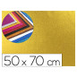 Goma eva con purpurina biodegradable liderpapel 50x70cm 60g/m2 espesor 2 mm oro