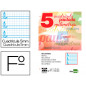 Recambio liderpapel a4 pautaguia 100 hojas 75 g cuadriculado pautado 5mm con margen 4 taladros