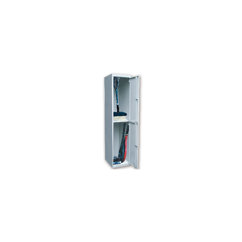 Taquilla metalica ar storage 50x180x40 cm 2 puertas con llave color gris inicial