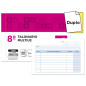 Talonario liderpapel multiusos octavo duplicado apaisado