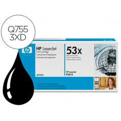 Toner hp laserjet q7553x negro 7000 pag pack 2