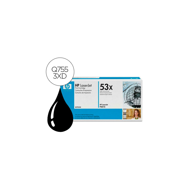 Toner hp laserjet q7553x negro 7000 pag pack 2