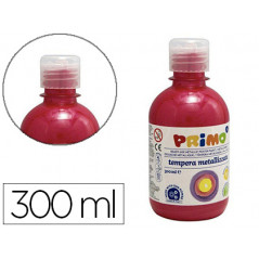 Tempera liquida primo escolar 300 ml rojo metalizado