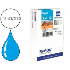 Ink-jet epson stylus t7012 cian xl wp-4000 4500 capacidad 3400 pag