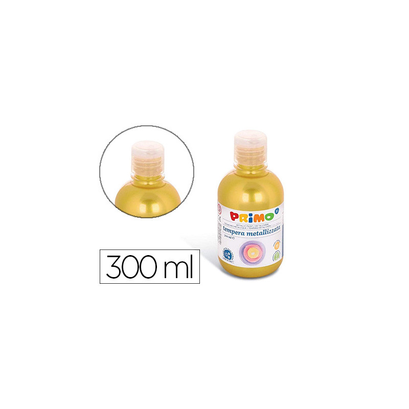 Tempera liquida primo escolar 300 ml amarillo metalizado