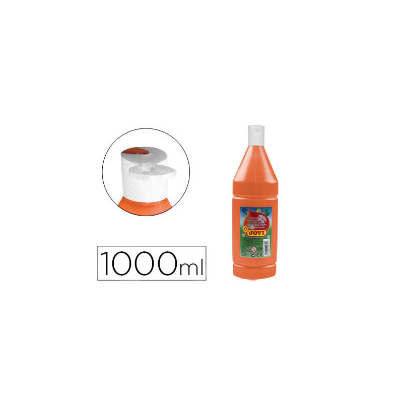 Tempera liquida jovi escolar 1000 ml naranja