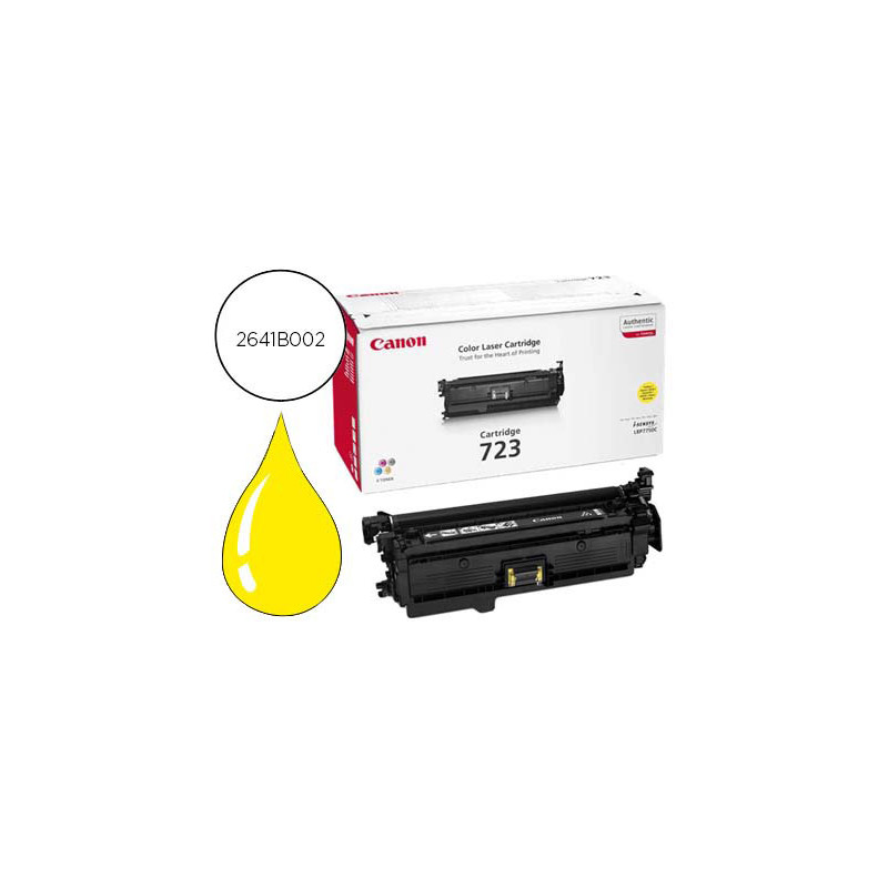 Toner canon laser crg 723 amarillo 5000 pag