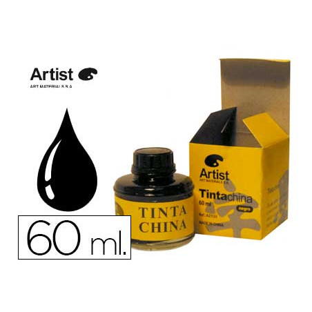 Tinta china artist negra bote 60 ml