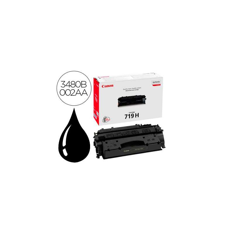 Toner canon crg 719h 6,5 k negro laser 6400 pag