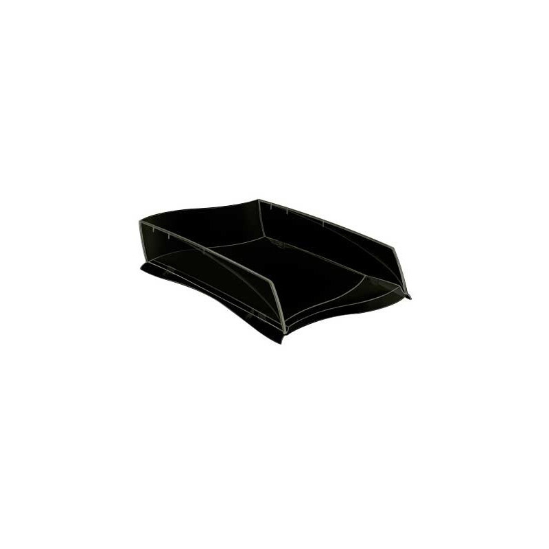 Bandeja sobremesa cep ellypse greenspirit plastico negra 380x275x82 mm
