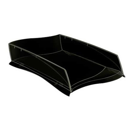 Bandeja sobremesa cep ellypse plastico negra 380x275x82 mm