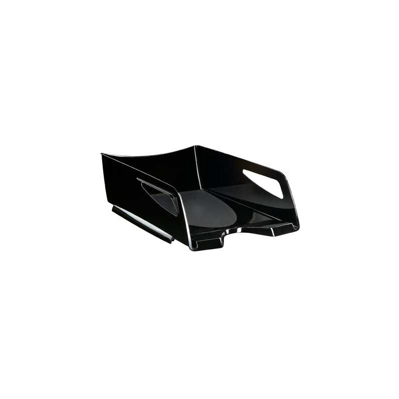 Bandeja sobremesa cep maxi de gran capacidad plastico negro 386x270x115 mm