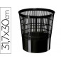 Papelera plastico cep ecoline rejilla negra 16 litros 30x30x31,7 cm