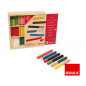 Juego diset didactico regletas 10 x 10 caja individual