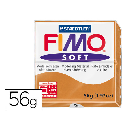 Pasta staedtler fimo soft 57 gr color cogñac