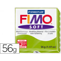 Pasta staedtler fimo soft 57 gr color verde manzana