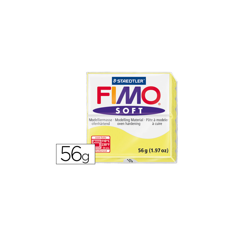 Pasta staedtler fimo soft 57 gr color amarillo limon Pasta staedtler fimo soft 57 gr color amarillo limon