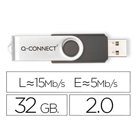 Memoria usb q-connect flash 32 gb 2.0